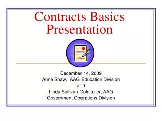 Contracts Basics Presentation