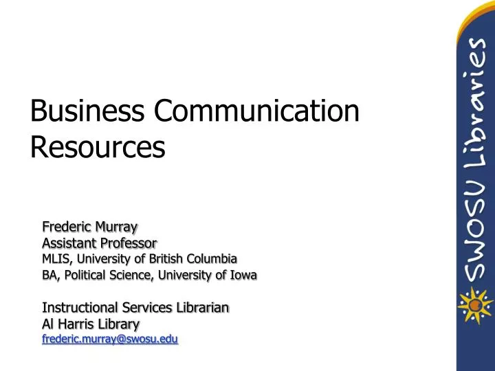 business communication resources
