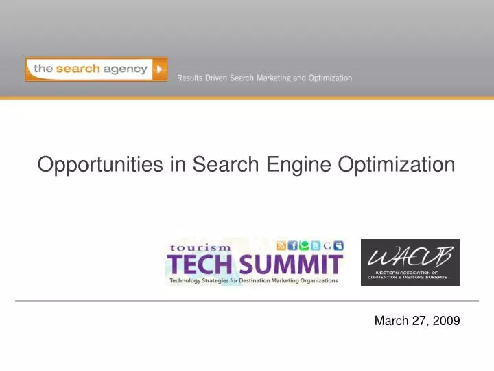 opportunities in search engine optimization