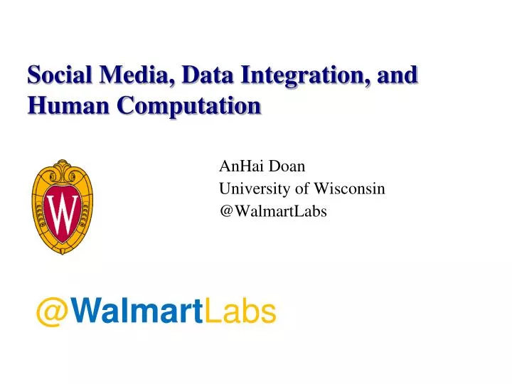 social media data integration and human computation