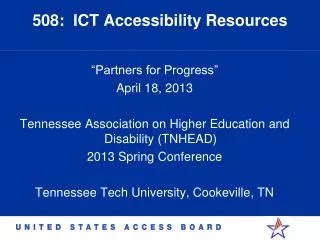 508: ICT Accessibility Resources