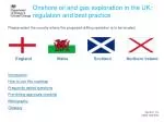Onshore oil and gas exploration in the UK: regulation and best practice