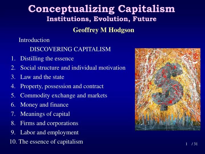 conceptualizing capitalism institutions evolution future