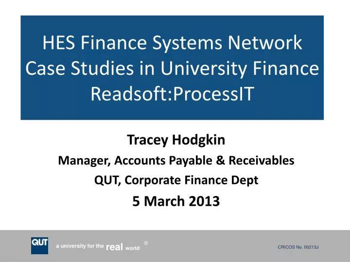 hes finance systems network case studies in university finance readsoft processit