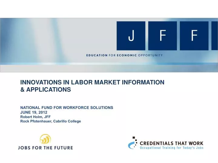 innovations in labor market information applications