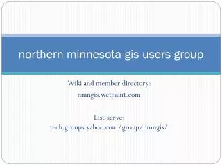 northern minnesota gis users group