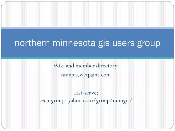 northern minnesota gis users group