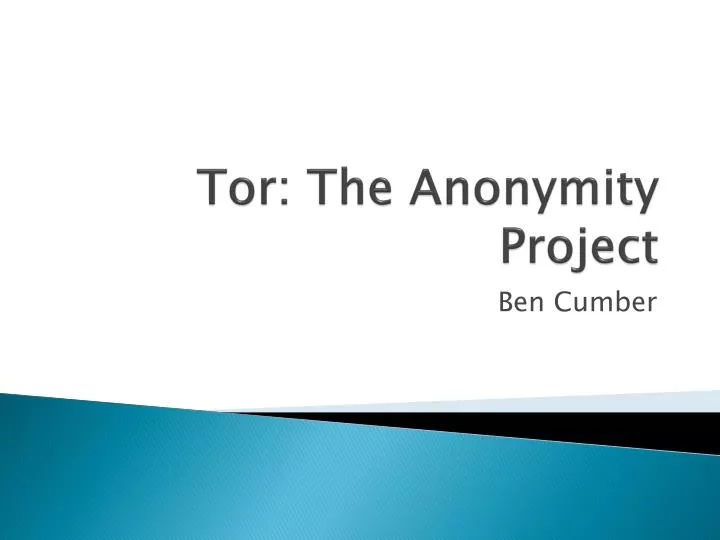 tor the anonymity project