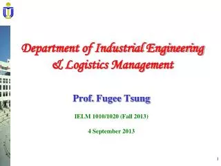 Department of Industrial Engineering &amp; Logistics Management