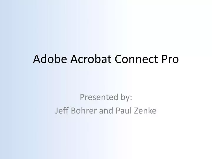 adobe acrobat connect pro