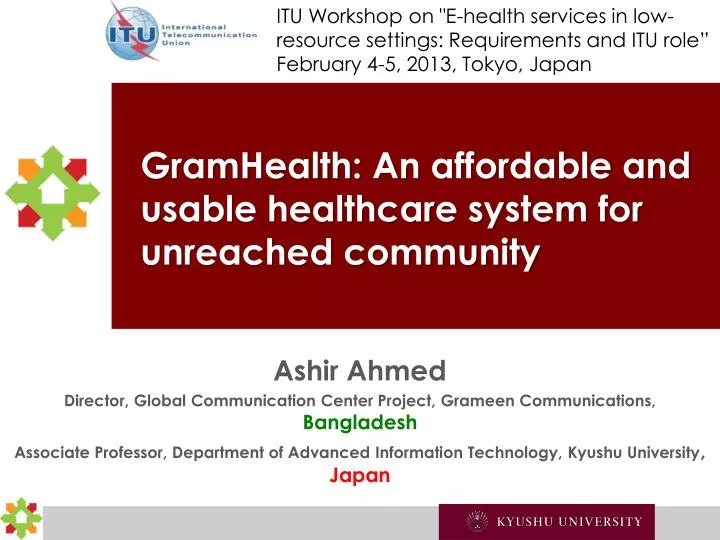 gramhealth an affordable and usable healthcare system for unreached community