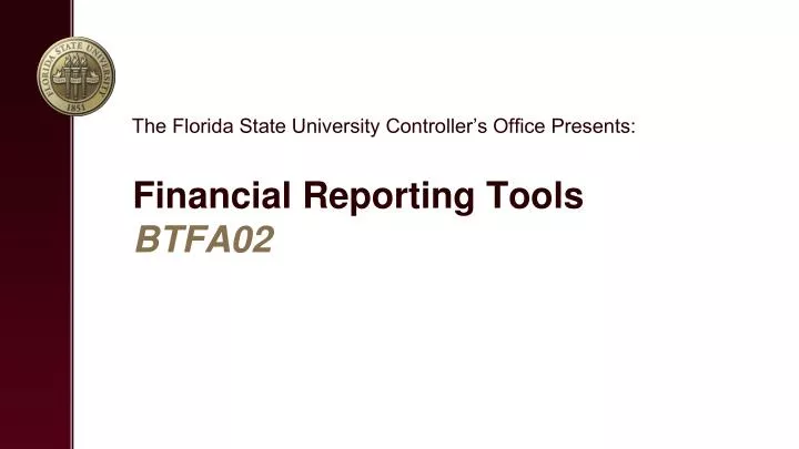 financial reporting tools btfa02