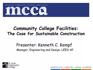 Community College Facilities: The Case for Sustainable Construction