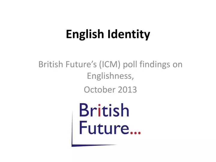english identity