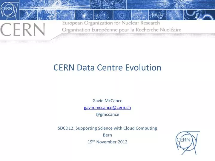 cern data centre evolution
