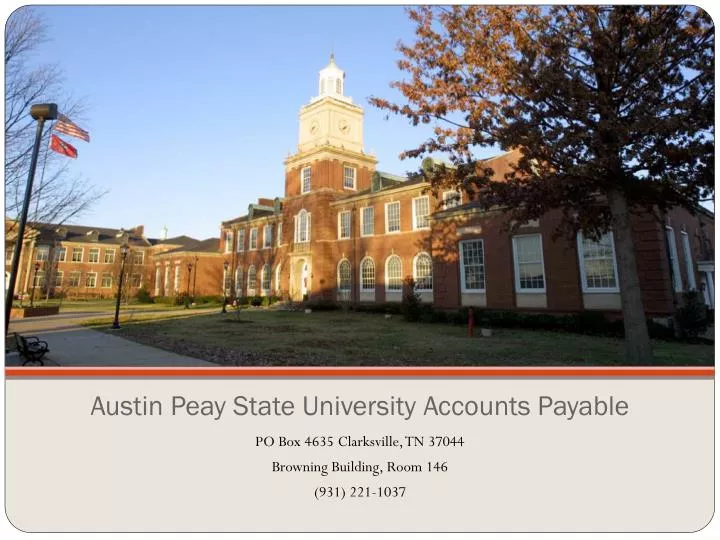 austin peay state university accounts payable