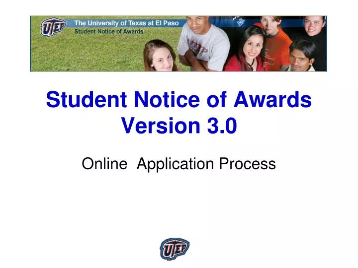 student notice of awards version 3 0