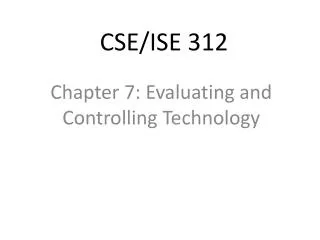 CSE/ISE 312