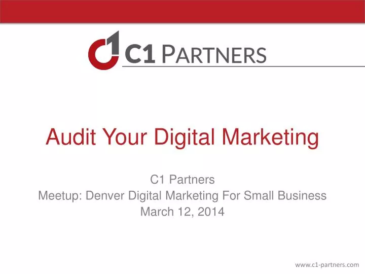 audit your digital marketing