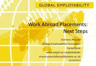 Work Abroad Placements: Next Steps