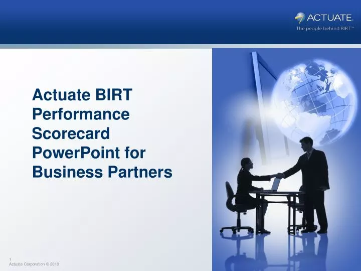 actuate birt performance scorecard powerpoint for business partners