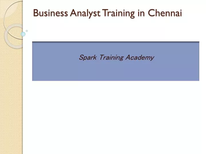 business analyst training in chennai