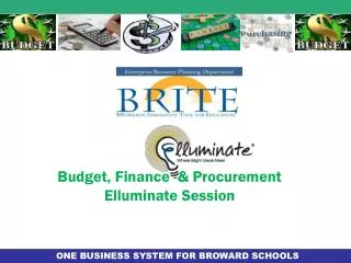 Budget, Finance &amp; Procurement Elluminate Session
