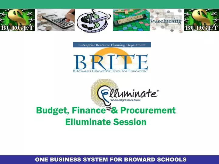 budget finance procurement elluminate session