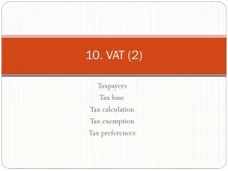 10. VAT (2)