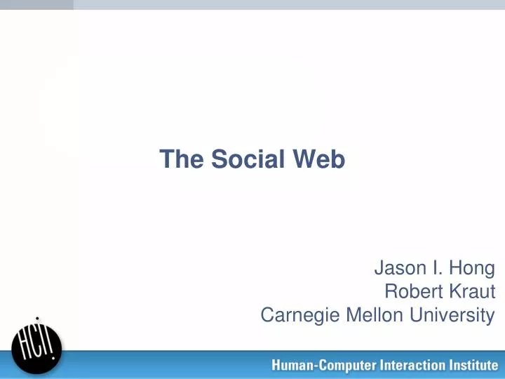 the social web