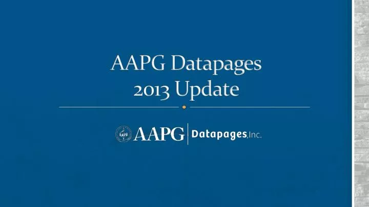 aapg datapages 2013 update
