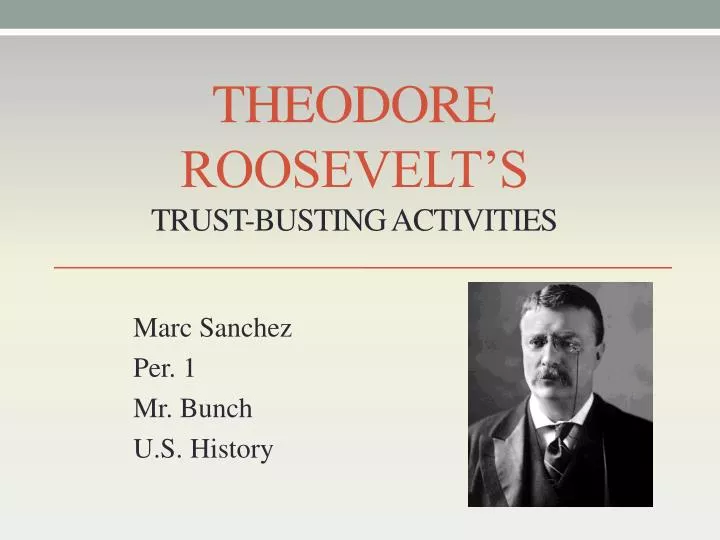 theodore roosevelt s trust busting activities