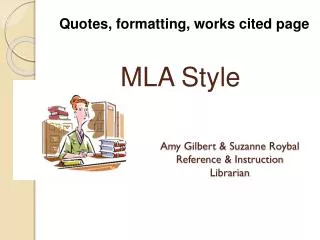Amy Gilbert &amp; Suzanne Roybal Reference &amp; Instruction Librarian