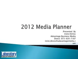 2012 Media Planner