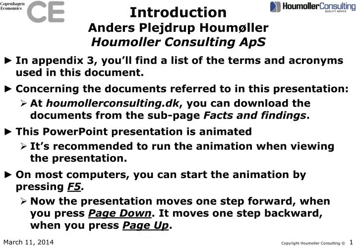 introduction anders plejdrup houm ller houmoller consulting aps