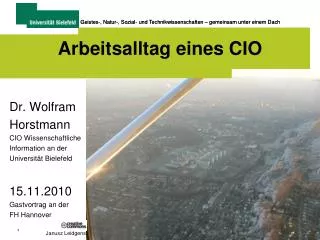 arbeitsalltag eines cio