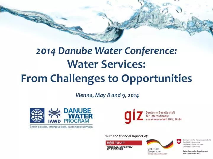 2014 danube water conference water services from challenges to opportunities