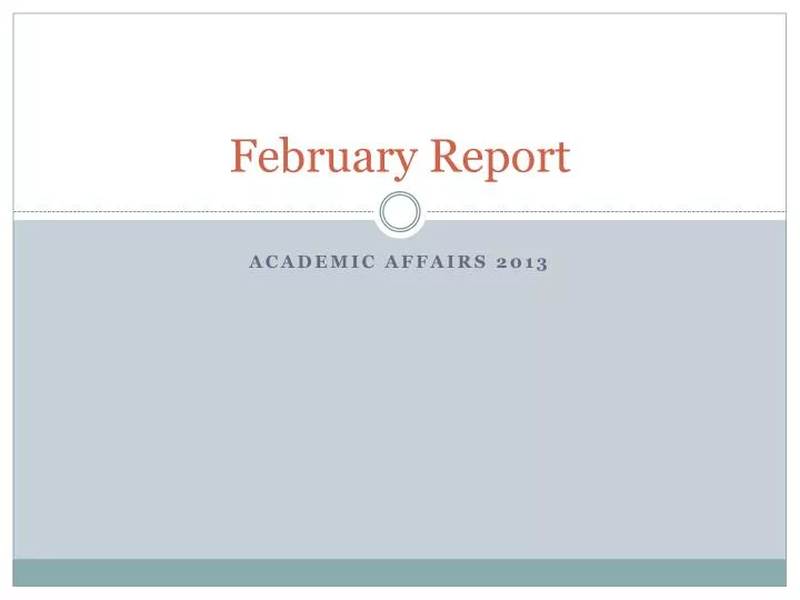 february report