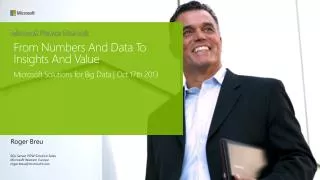 Microsoft Solutions for Big Data | Oct 17th 2013