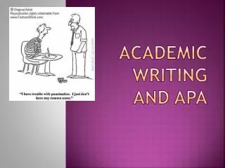academic writing and apa