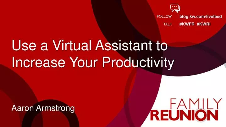 use a virtual assistant to increase your productivity