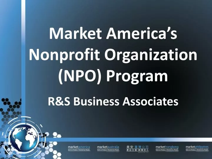 market america s nonprofit organization npo program