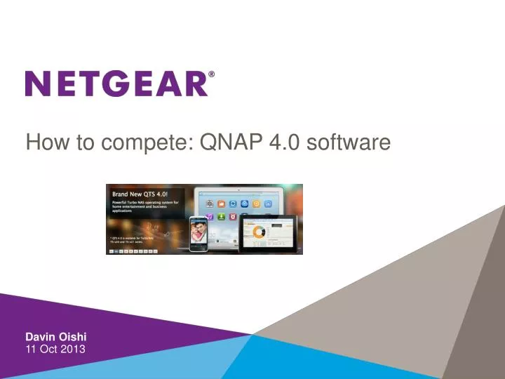 how to compete qnap 4 0 software