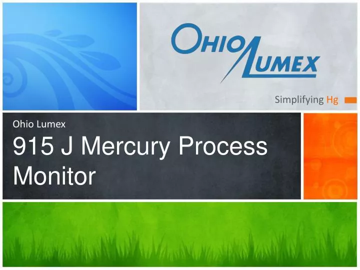 ohio lumex 915 j mercury process monitor