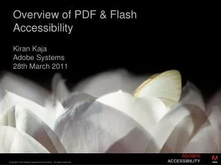 Overview of PDF &amp; Flash Accessibility