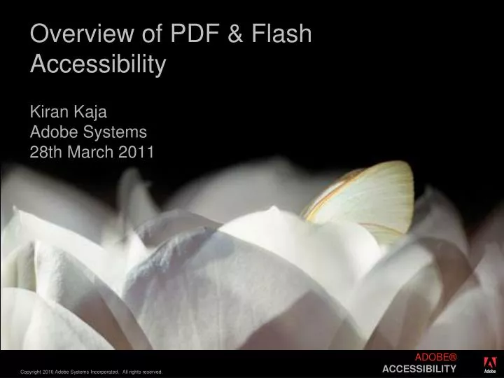 overview of pdf flash accessibility