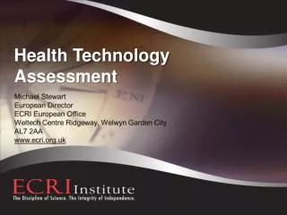 Health Technology Assessment