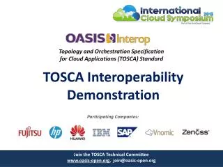 Topology and Orchestration Specification for Cloud Applications (TOSCA) Standard