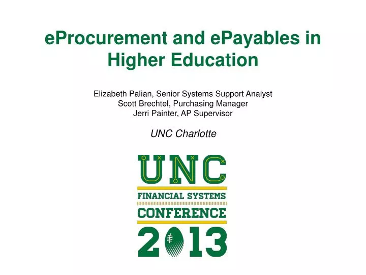 eprocurement and epayables in higher education