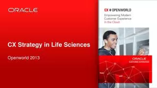 CX Strategy in Life Sciences